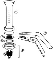 Filter holder with stainless steel screen support.